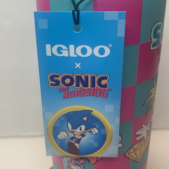 Sonic The Hedgehog Tumbler 16 oz Insulated Can New - Picture 8 of 10